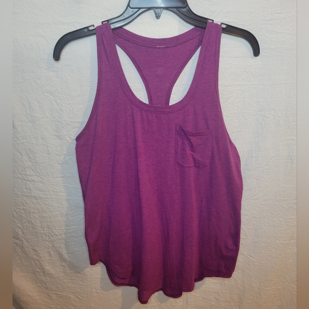 Lululemon Yogi Racerback Tank with Pocket PTP 17'
